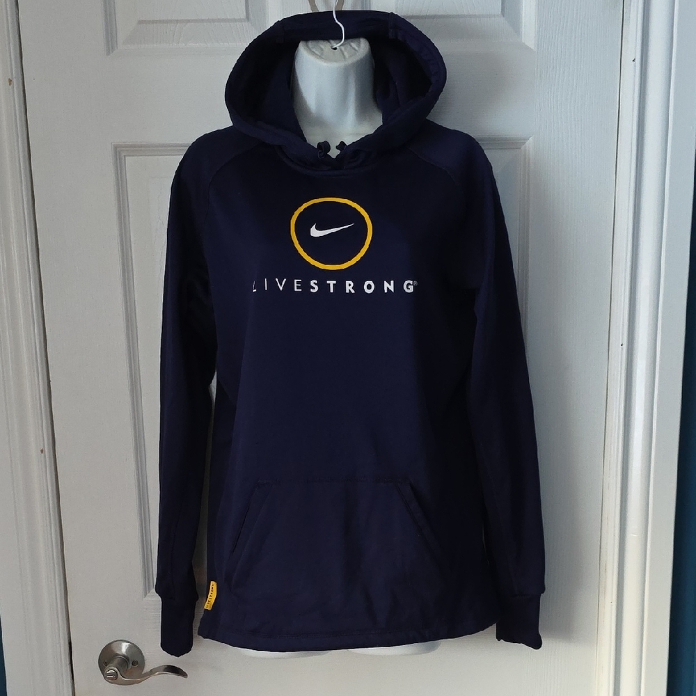 Nike Navy Hoodie with Yellow Accents